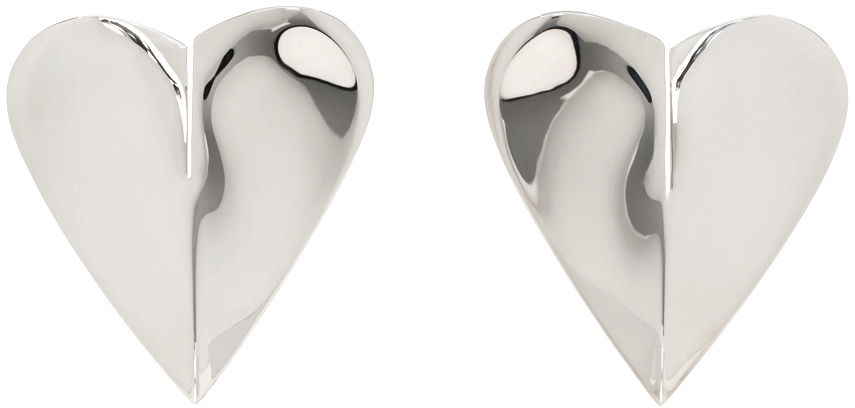 Øreringe Alaïa Silver Heart Earrings Metalisk | AA2B067LA006, 0