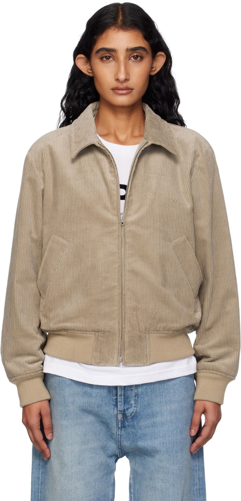 Jakke A.P.C. A.P.C. Giles Corduroy Jacket Beige | COHBB-M32019