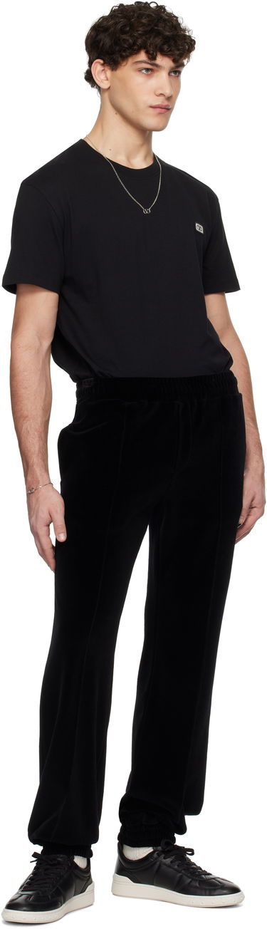 T-shirt Valentino Patch T-Shirt Sort | 6V3MG10VAQ8, 4
