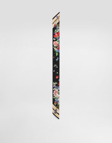 Tørklæde Dolce & Gabbana Dolce & Gabbana Floral-Print Twill Headscarf Sort | FS215AGDC5JHN5QG, 3