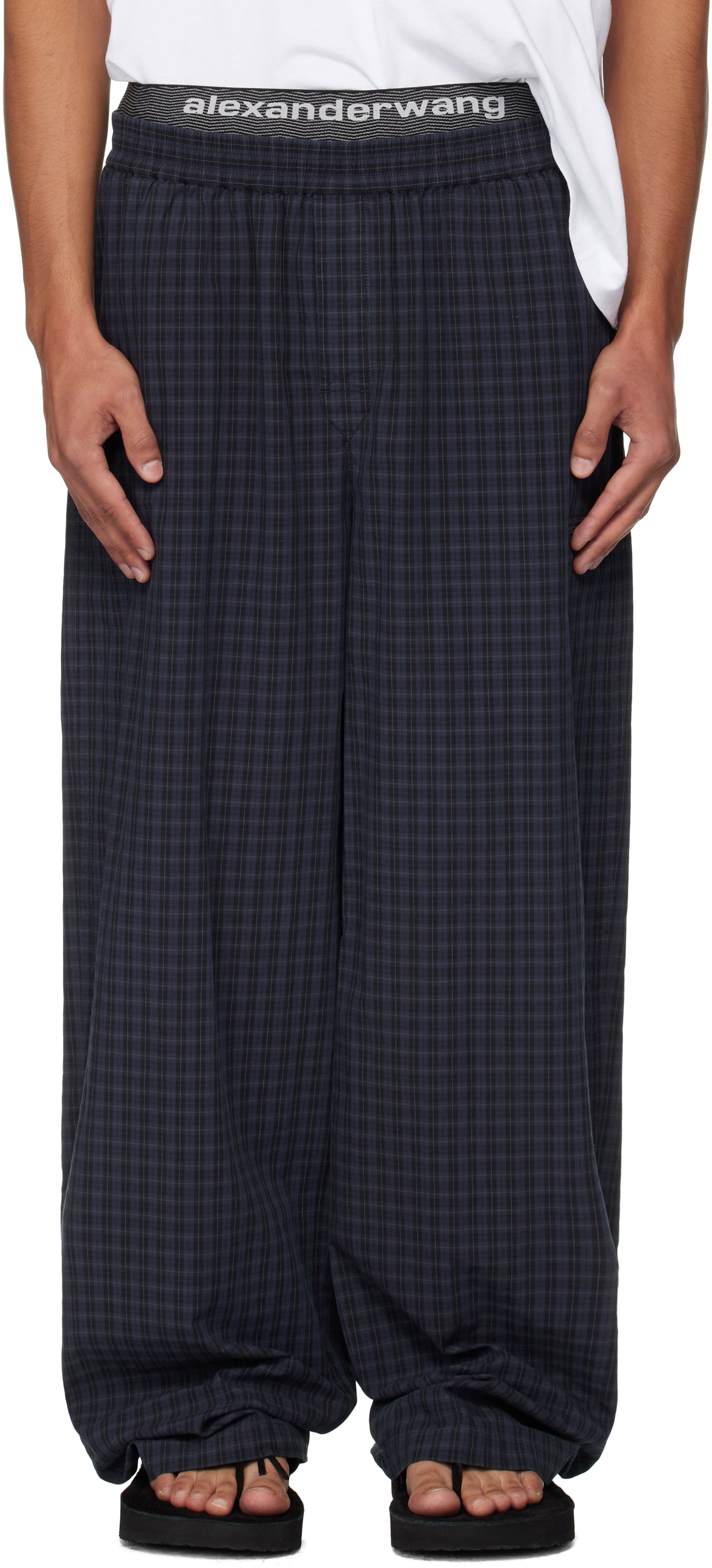 Bukser Alexander Wang Alexander Wang Relaxed Trousers Blå | 6WC3254885, 0