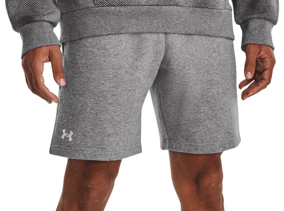 Shorts Under Armour Rival Fleece Grå | 1379779-025, 0