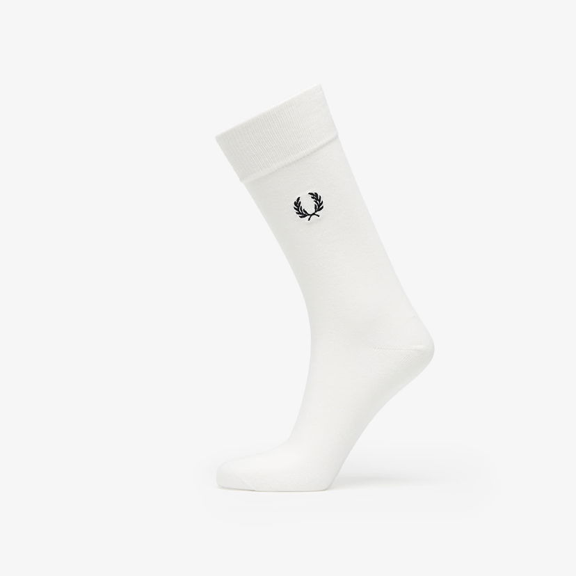 Sokker Fred Perry Classic Laurel Wreath Sock White Hvid | C7135 L59