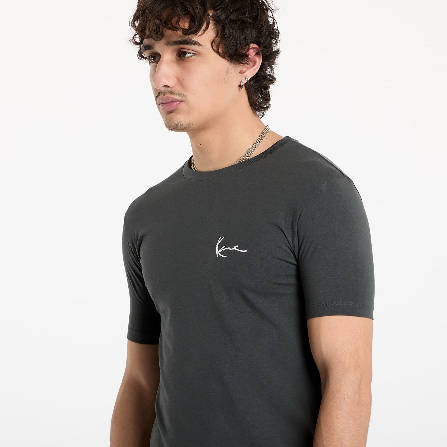 T-shirt Karl Kani Fitted T-Shirt Signature Small Sort | 60300108, 1