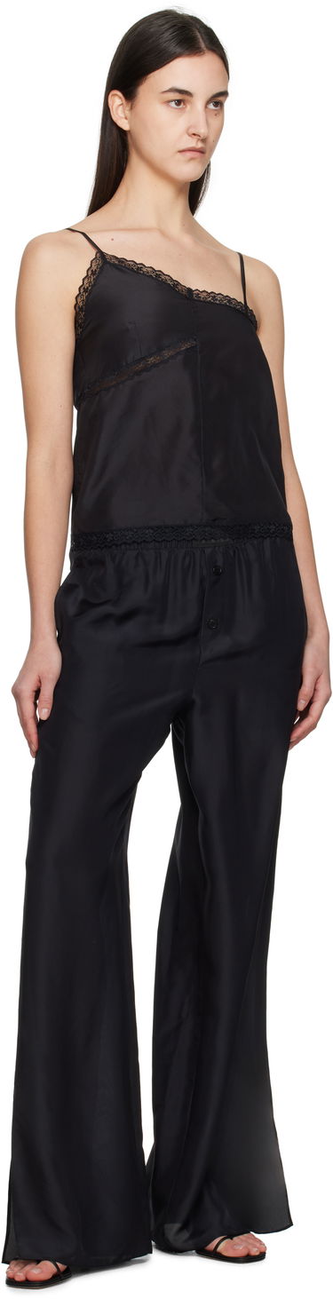 Bukser Maison Margiela MM6 Maison Margiela Light Silk Pyjama Pants Sort | S52KA0529 M35244, 3