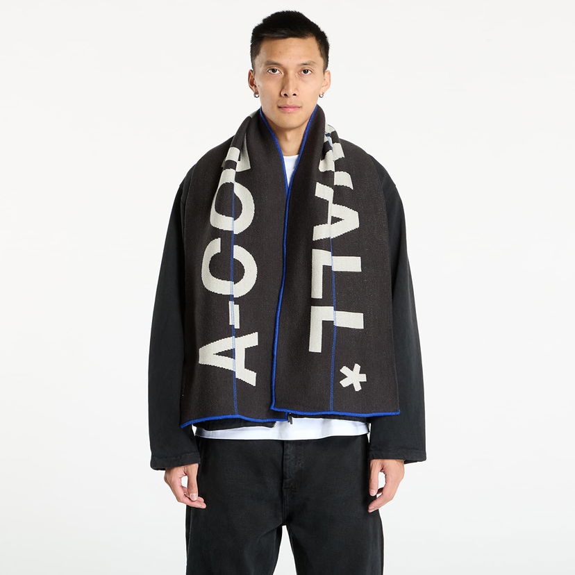 Tørklæde A-COLD-WALL* A-COLD-WALL* Typographic Scarf Sort | ACWUA224 Grey