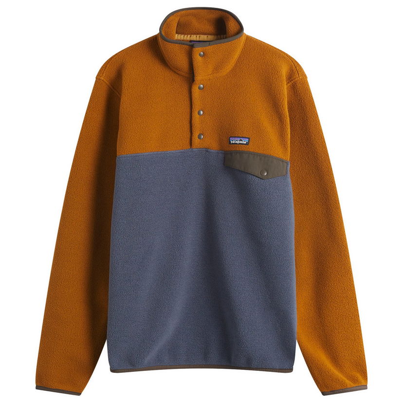 Sweater Patagonia Lightweight Synchilla Snap-T Fleece Pullover - Size Large Orange | 25551-SHBN