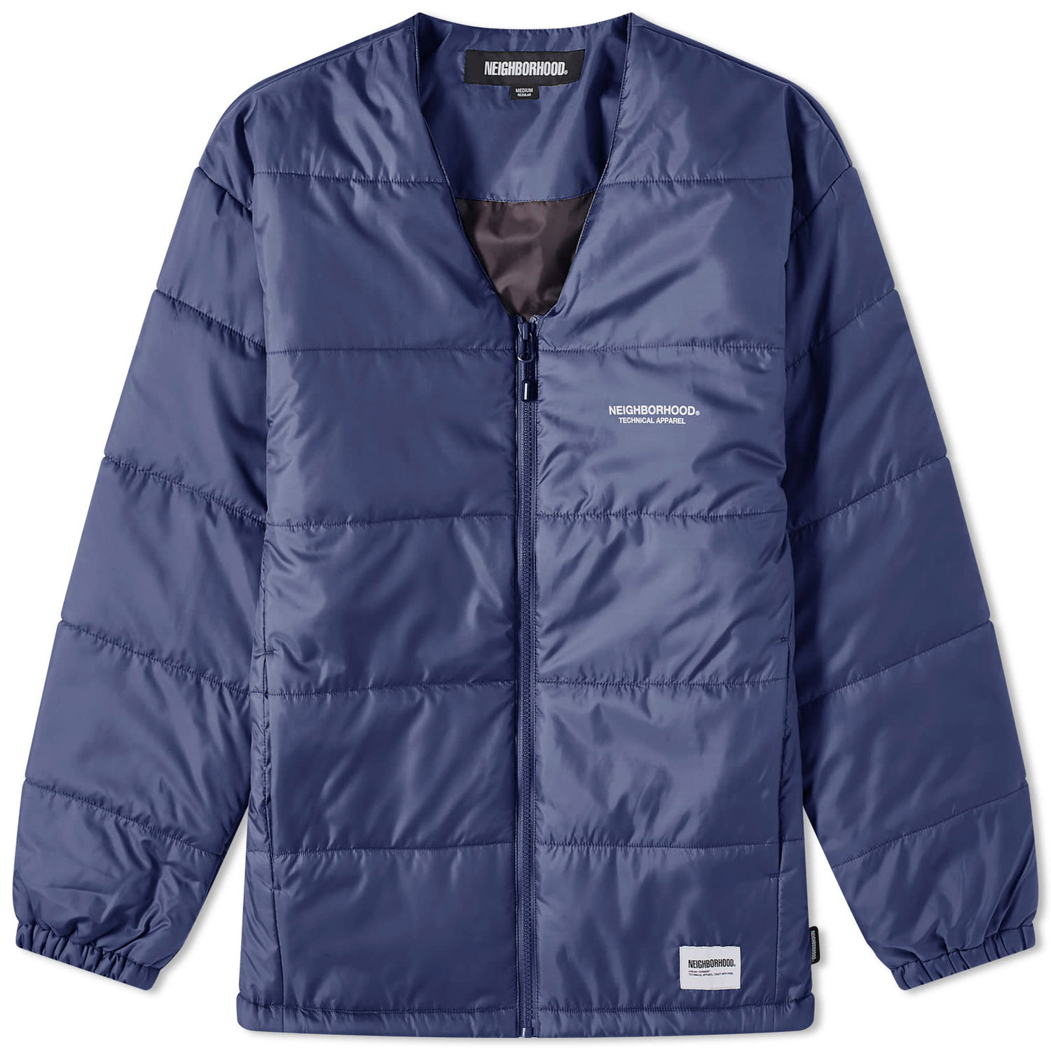 Jakke Neighborhood Puff Down Shirt Jacket Mørkeblå | 232TSNH-SHM05-NY, 0
