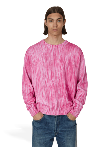 Sweater Stüssy Printed Fur Sweater Lyserød | 117171 PINK