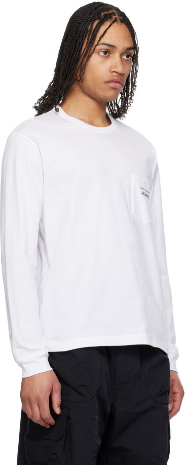 T-shirt Comme des Garçons Pocket Long Sleeve T-Shirt Homme Sort | HO-T102-051, 4