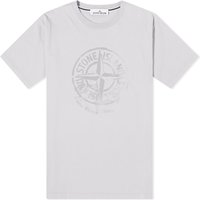 T-shirt Stone Island Reflective One Badge Print T-Shirt Grå | 80152RC87-V0064, 1