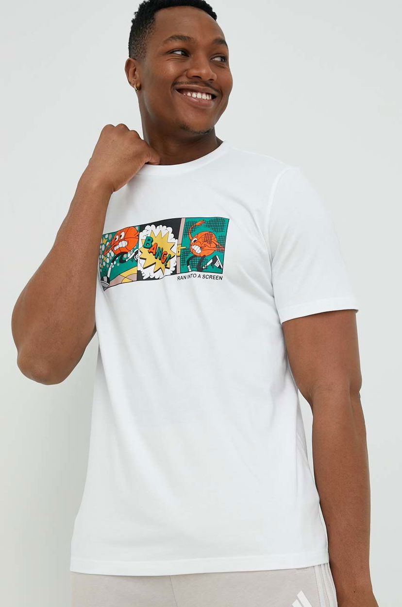 T-shirt adidas Performance adidas Performance Print T-Shirt Hvid | IC1866