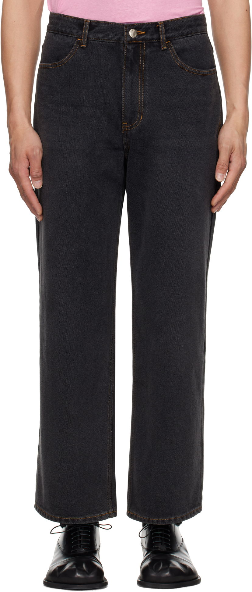 Jeans ADER ERROR ADER error Sig; TRS Tag 01 Jeans Sort | BO42FYJE0101BK