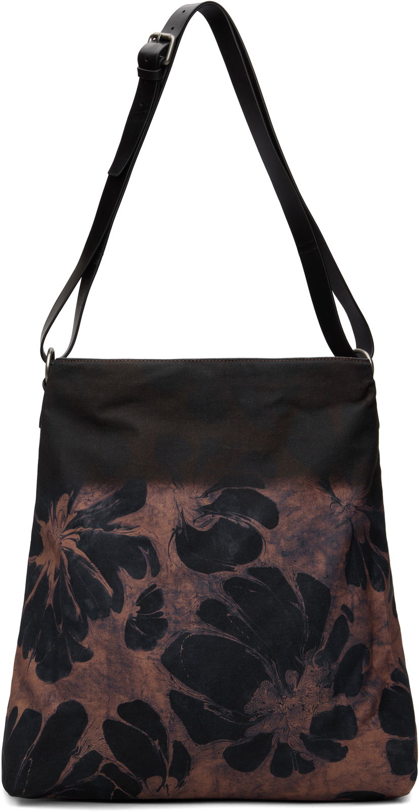 Skuldertaske Dries Van Noten Dries Van Noten Floral-Print Canvas Shoulder Bag Brun | 251-021508-798