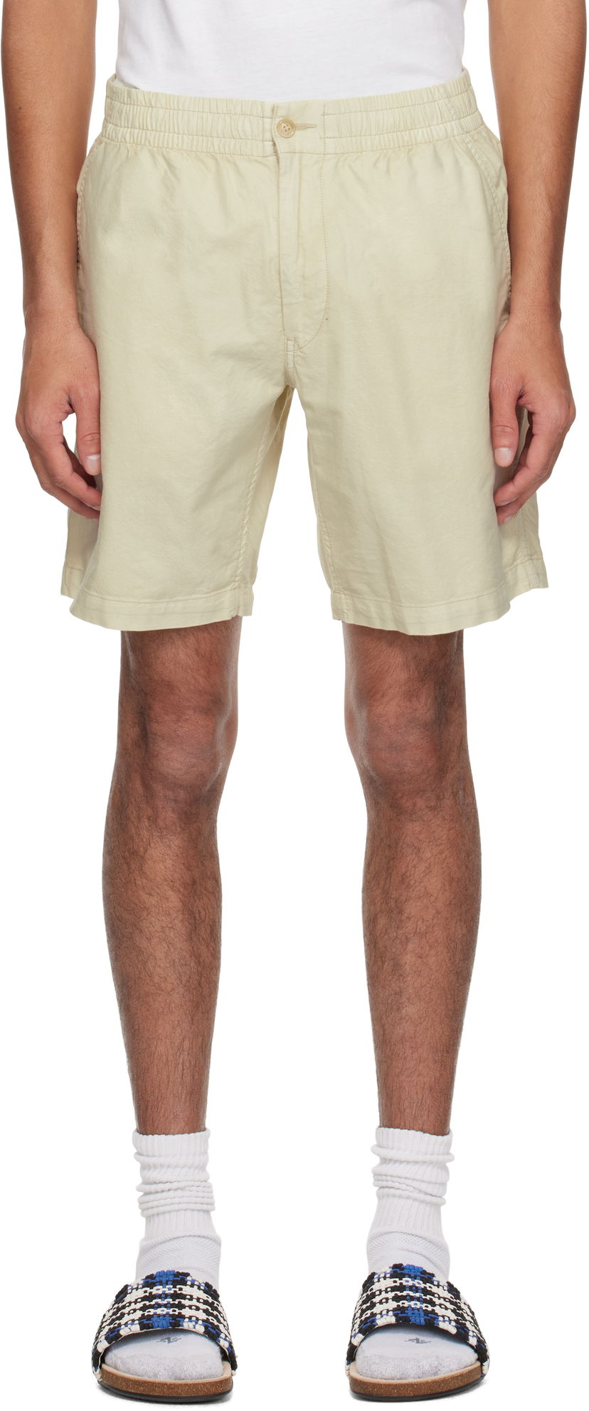 Shorts Polo by Ralph Lauren Polo Ralph Lauren 8-Inch Polo Prepster Mineral-Dyed Shorts Beige | 710958587003