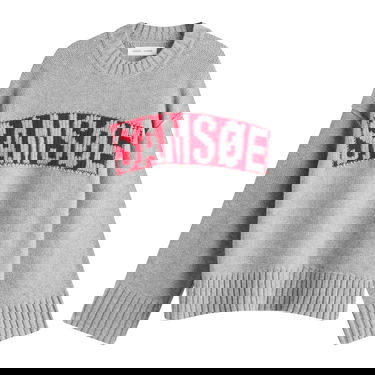 Sweater Samsoe Samsoe Samsøe Samsøe Sakeiku Logo Knit Jumper Grå | F25300175-CLR000337, 1
