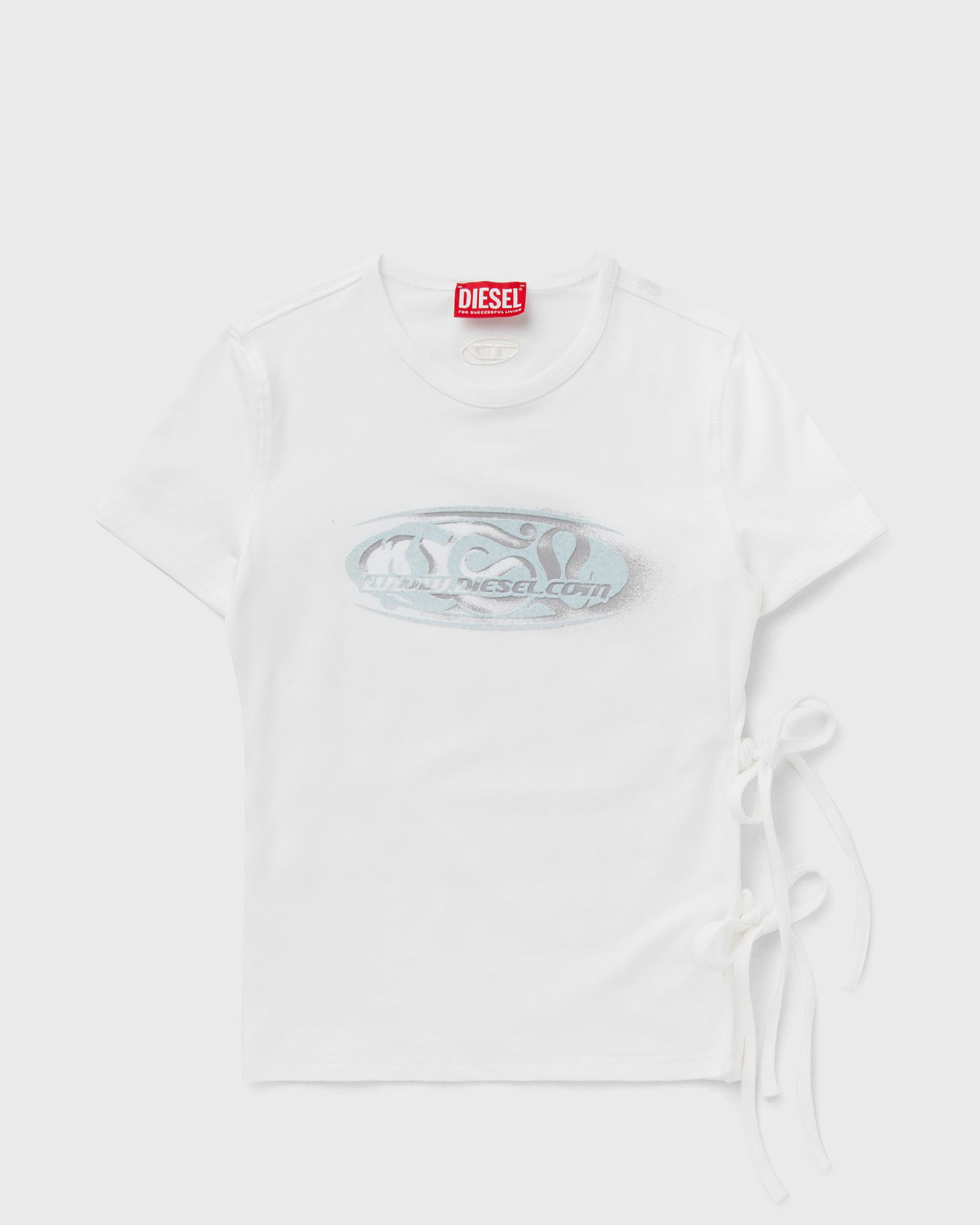 T-shirt Diesel Women's T-Shirt with Side Ties Hvid | A19368-0HQAH-100, 0
