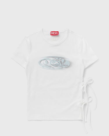 T-shirt Diesel Women's T-Shirt with Side Ties Hvid | A19368-0HQAH-100, 0