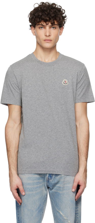 T-shirt Moncler Three-Pack Logo Patch T-Shirt Grå | K10918C00026829H8, 0