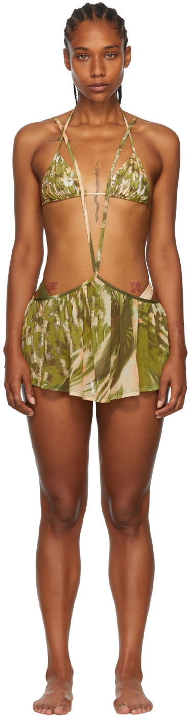 Badetøj Collina Strada Collina Strada Exclusive Recycled Nylon Bikini Grøn | XX2125, 0