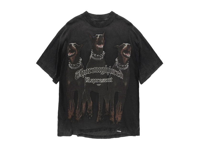 T-shirt Represent Clo Represent Thoroughbred T-Shirt Vintage Black Sort | M05147-20
