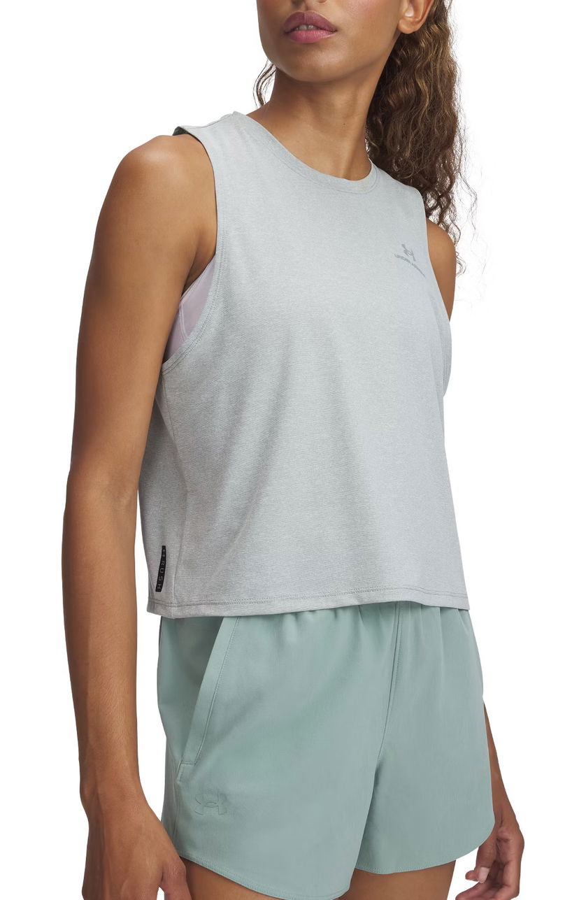 Tanktop Under Armour Under Armour Vanish Energy Crop Tank Top Grå | 1383654-348