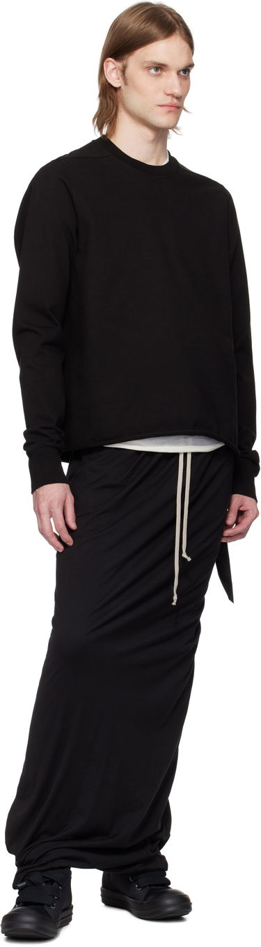Sweater Rick Owens Rick Owens DRKSHDW Hollywood Crewneck Sweatshirt Sort | DU01E3279 RIGP, 3