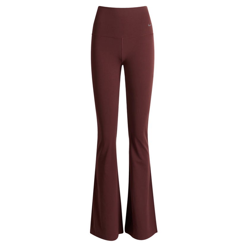 Bukser Nike Zenvy High-Waisted Flared Pants, Size X-Small Bourgogne | FV7921-652