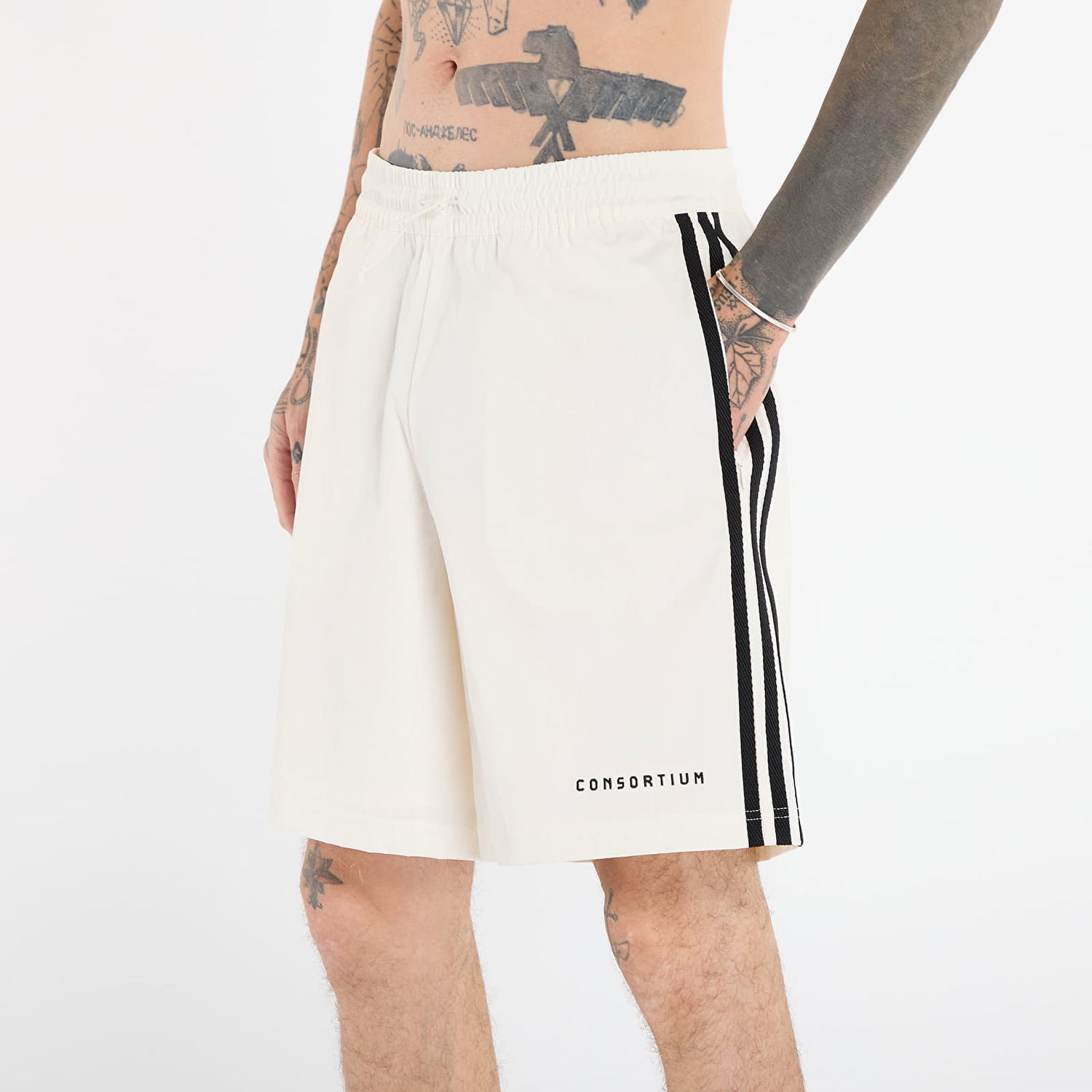 Shorts adidas Originals Striped Consortium Shorts XL Hvid | JY8355, 1