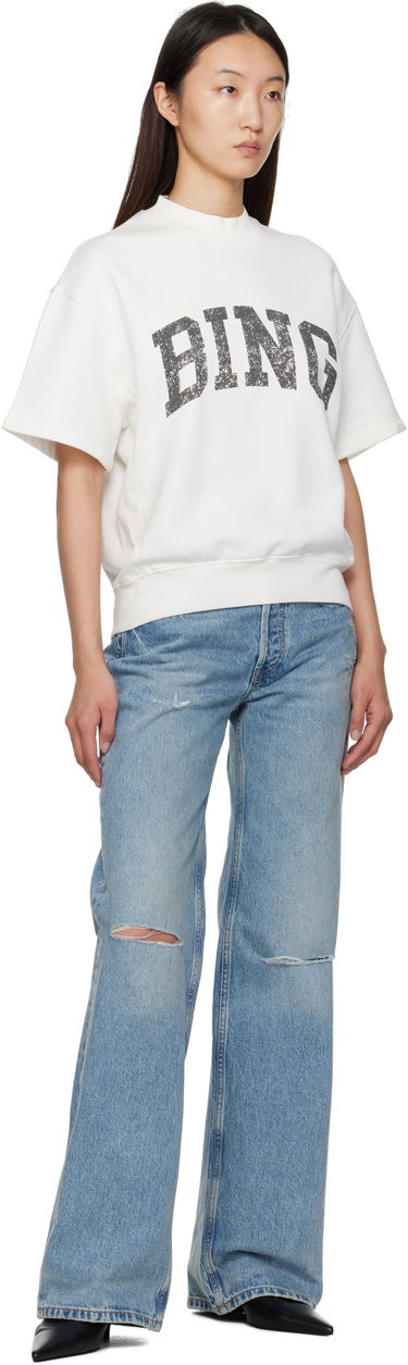 Sweatshirt Anine Bing ANINE BING Jay 'Bing' Sweatshirt Hvid | A-08-11002-OFW1, 3