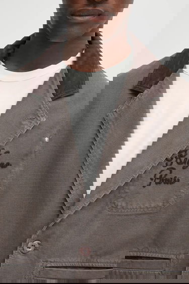 Jakke KENZO Kenzo Chainstitch Workwear Jacket Grå | FF65VE2349GU, 3