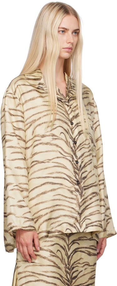 Skjorte Stella McCartney Tiger Print Shirt Beige | 6201213ES210, 1
