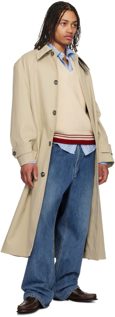 Trenchcoat AMI AMI Paris Cotton Belted Mac Coat Beige | HJK520.CO0081, 3