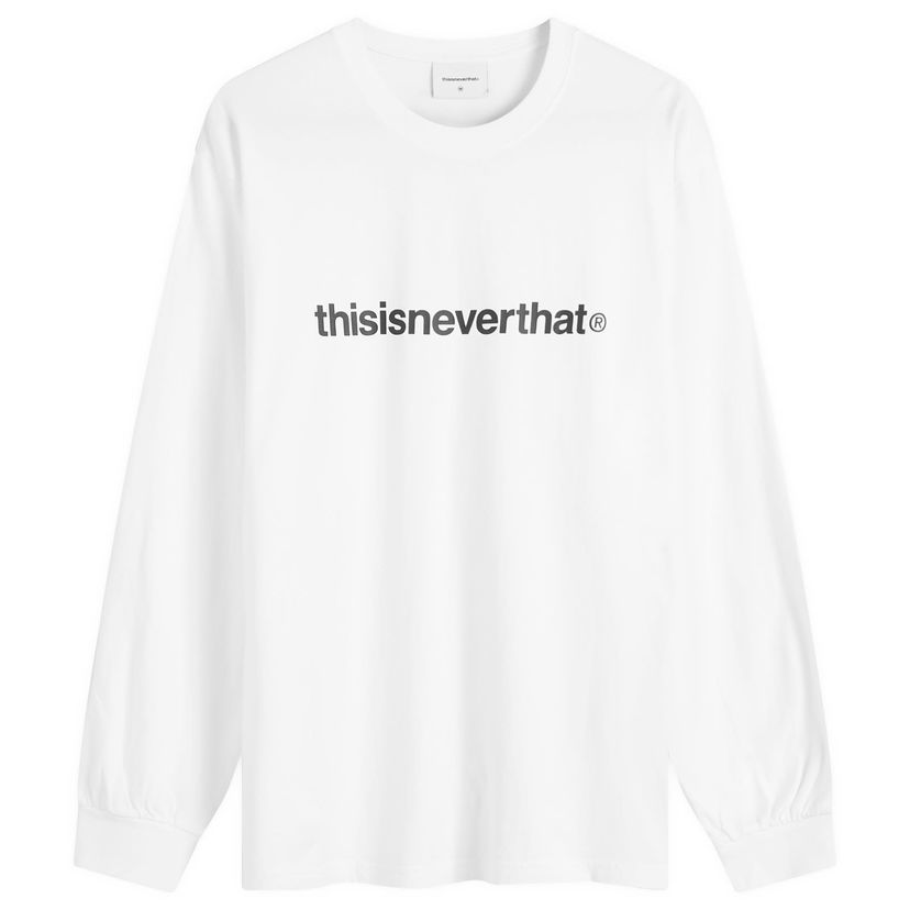 T-shirt thisisneverthat T-Logo Long Sleeve T-Shirt Hvid | TN243TTSLT02-WHT
