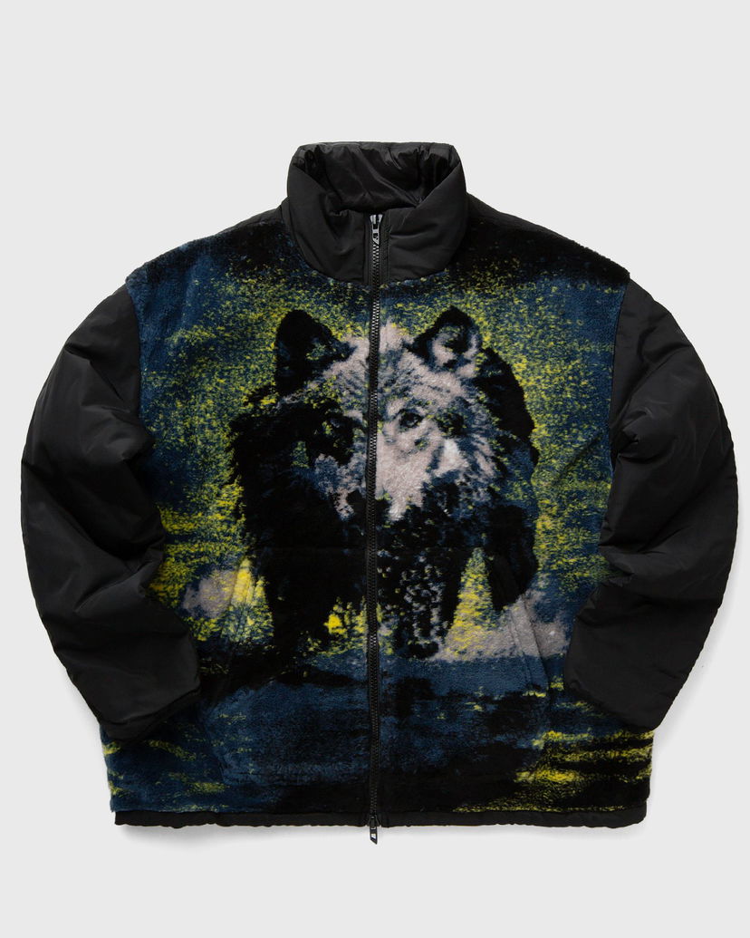 Sweatshirt Diesel S-BERTO-TEDD Wolf Print Zip-Up Sweatshirt Sort | A14155-0LIBU-9XX