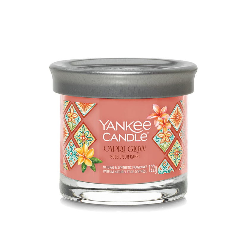 Stearinlys Yankee Candle Signature Tumbler Small Capri Glow 122g Lyserød | 43126