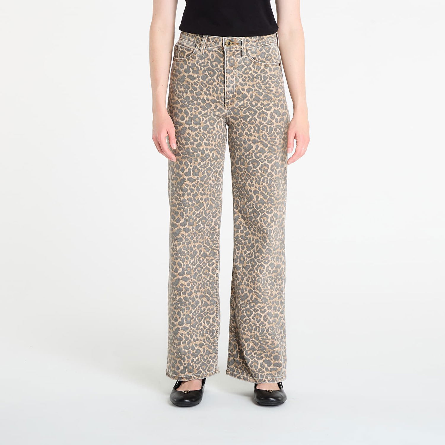 Bukser GUESS Pants Wide Leg Brown Beige | W5YA1AWHFP2-P7XQ, 0