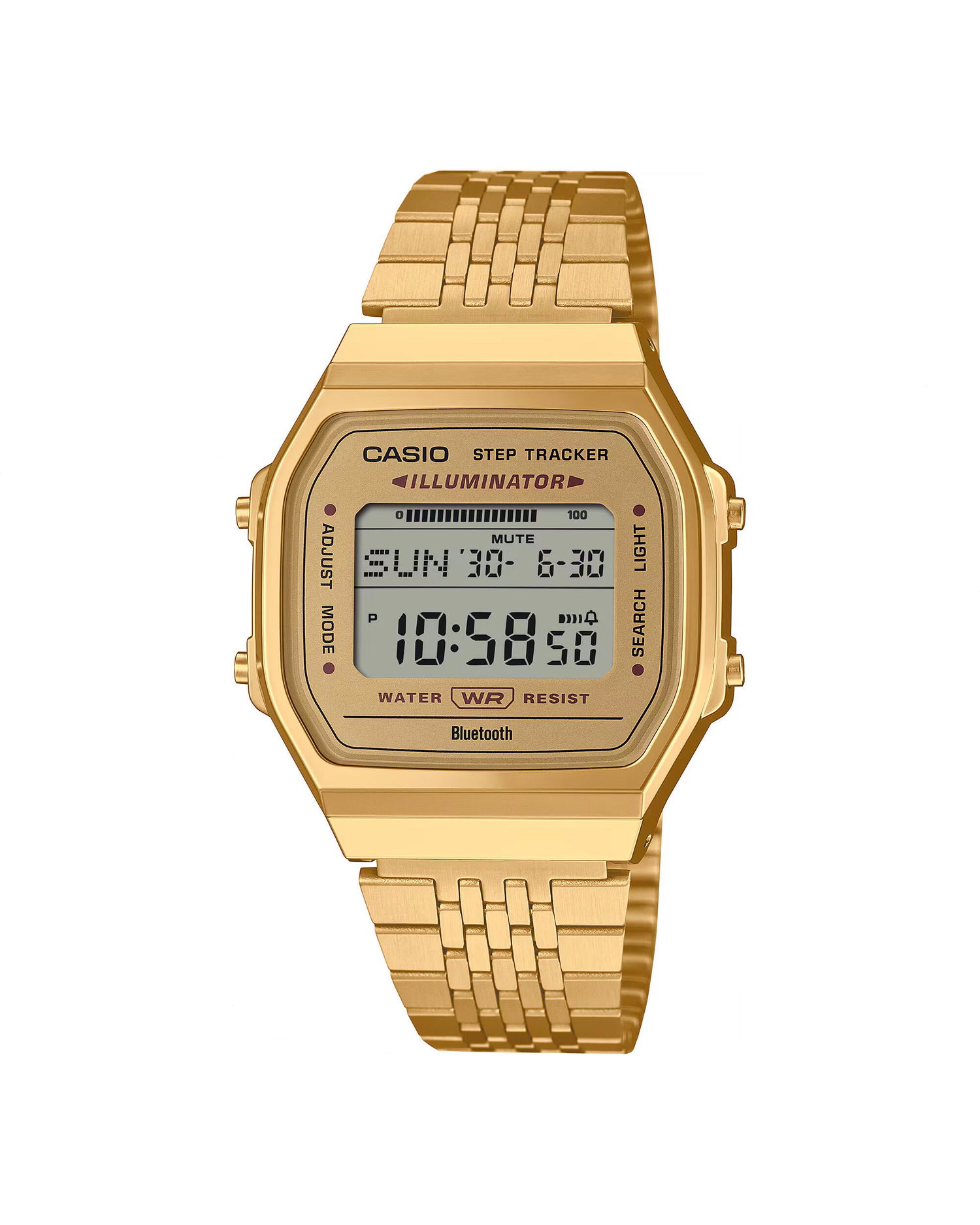 Ur CASIO Digital Watch with Step Tracker and Bluetooth Metalisk | ABL-100WEG-9AEF, 0