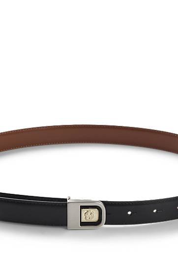Bælter BOSS Reversible Italian Leather Belt with Double B Monogram Sort | 50548522, 1