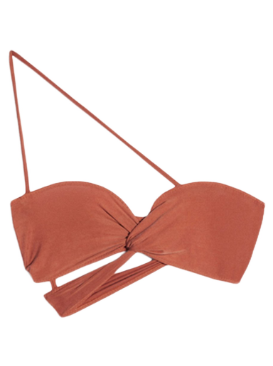 Bh Jacquemus Le Bandeau Espelho Asymmetric Twisted Rød | 231JS055-2307-470