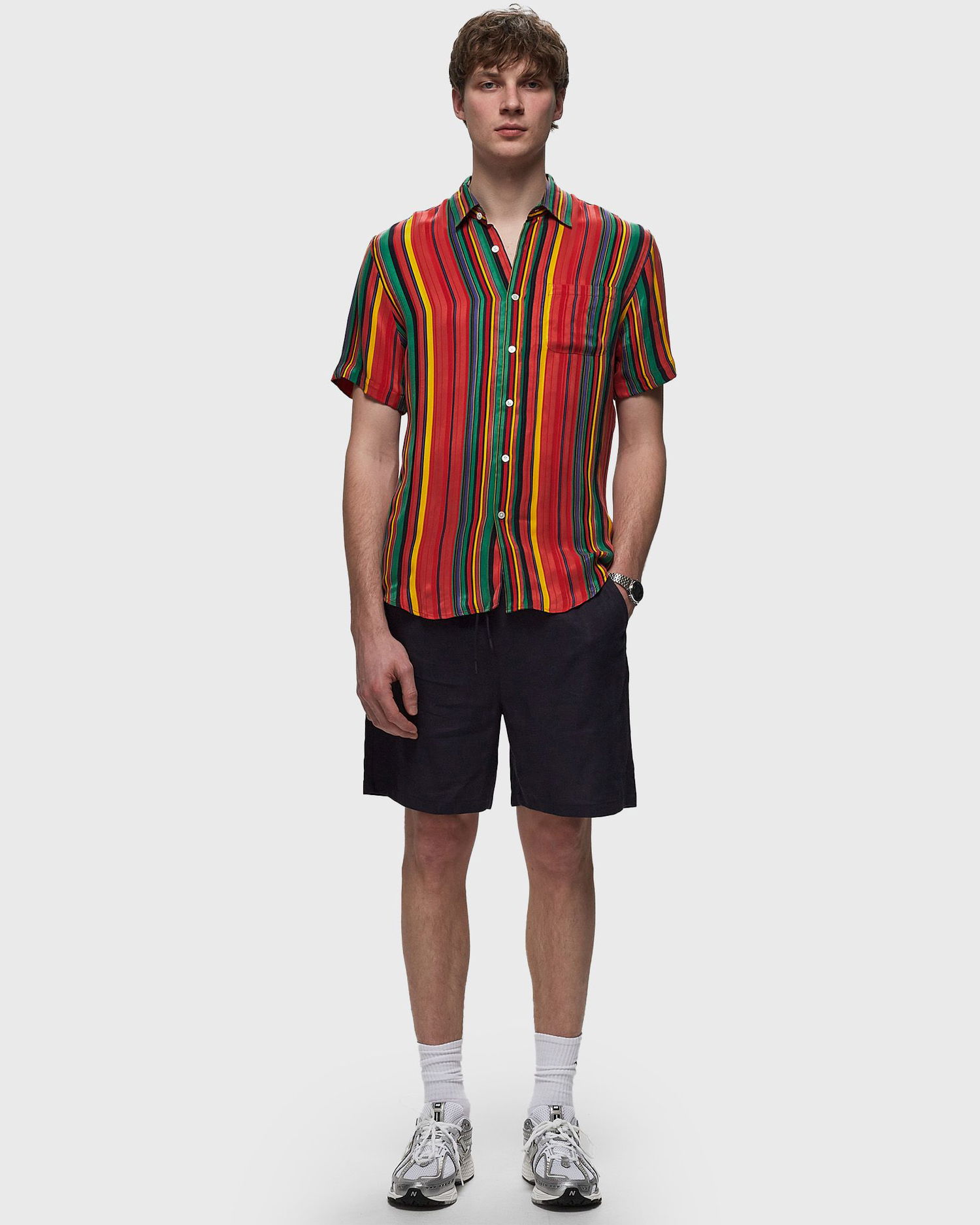 Skjorte Portuguese Flannel STRONG STRIPES Rød | SS24.0083-MULTI, 1