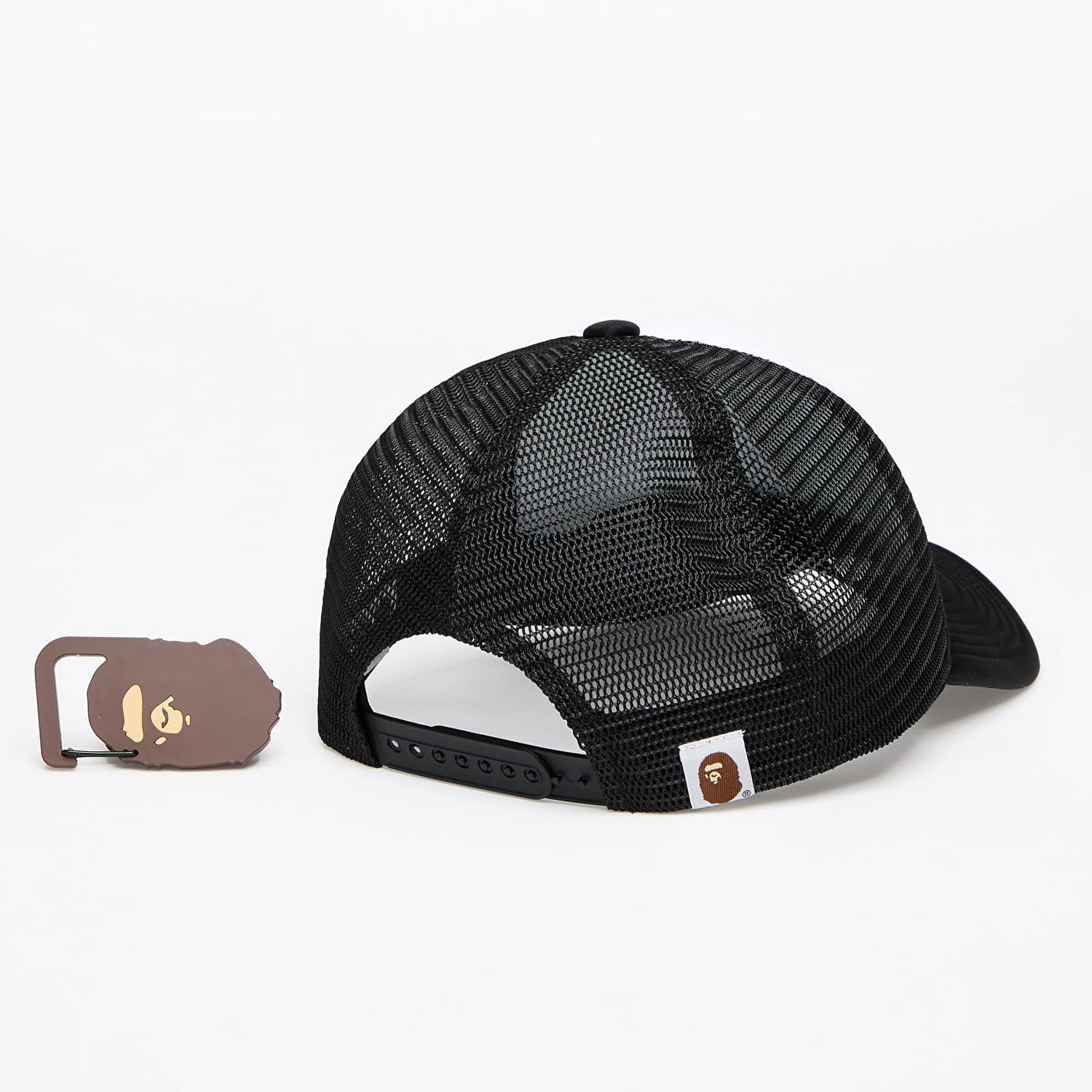 Kasket BAPE A BATHING APE College Mesh Cap Black Hvid | 001CPK301004M BLK, 1
