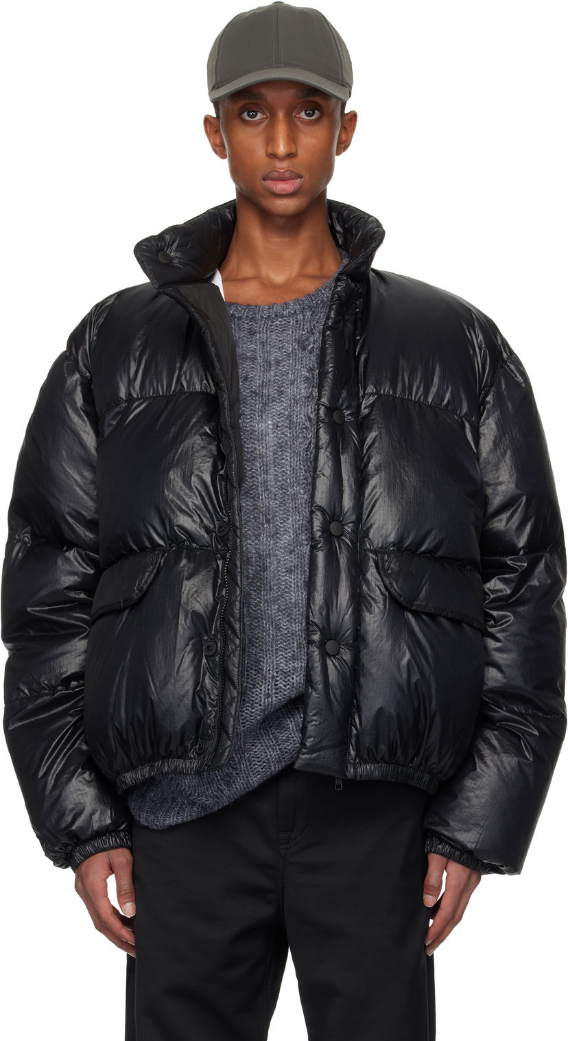 Puffer jakke OUR LEGACY Inhale Puffa Jacket Sort | M4231IPB