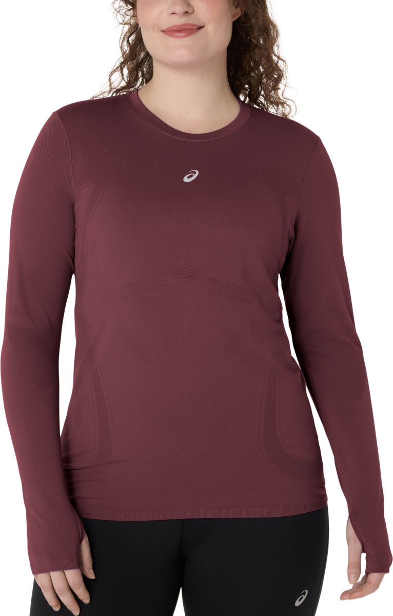 T-shirt Asics Asics Road Seamless Long Sleeve Top Bourgogne | 2012d290-600