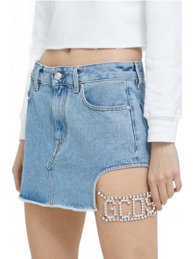 Nederdel GCDS Jeans Mini Skirt Blå | SS23W620206