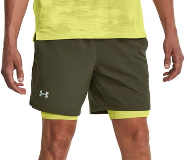 Shorts Under Armour Launch 7'' 2v1 Grøn | 1361497-390, 0