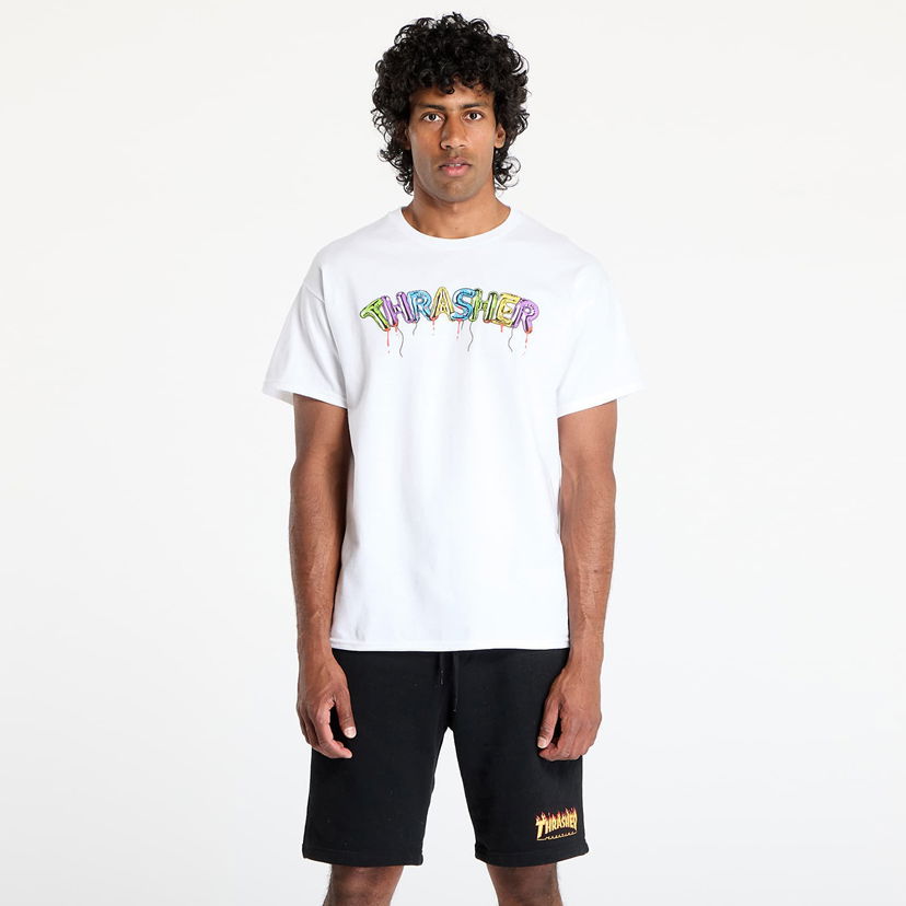 T-shirt Thrasher Thrasher Balloons T-Shirt Hvid | 145696