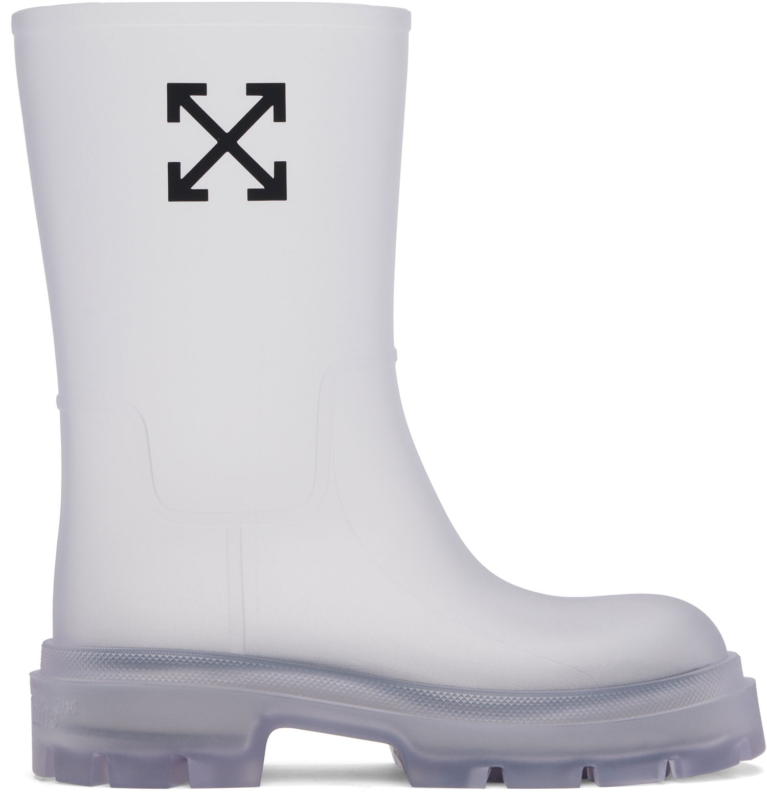 Regnfrakke Off-White Off-White Arrow Reboot Boots Hvid | OMIE00BS25MAT0027910, 0