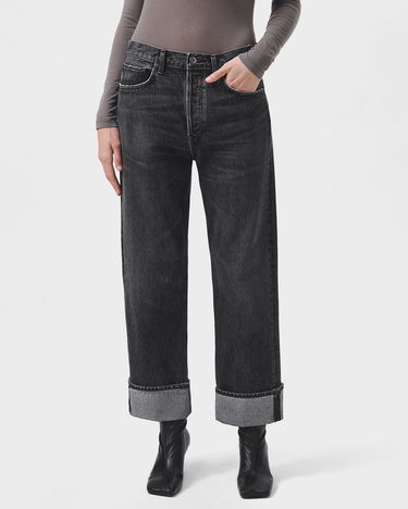 Jeans AGOLDE Fran Black Jeans Sort | A9157-1346-DITCH, 1