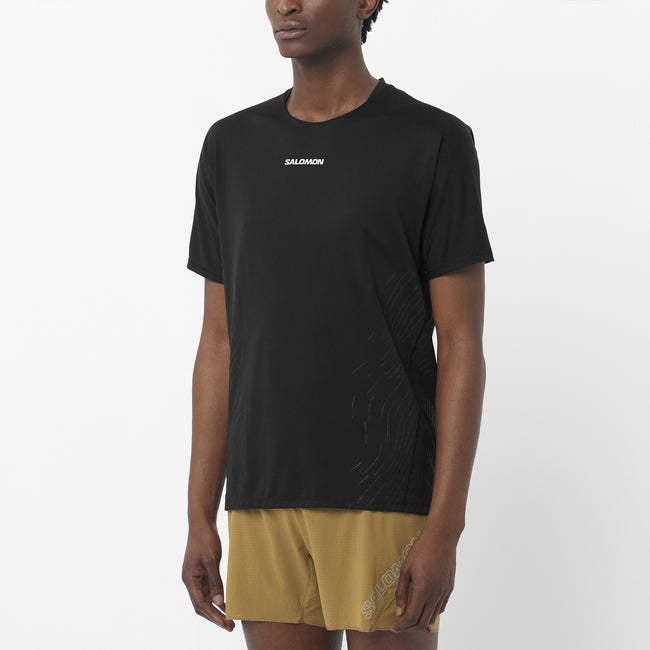 T-shirt Salomon Sense Aero Graphic T-Shirt Sort | LC2699800